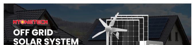 Htonetech Hybrid off Grid Solar Power Generator Energy System China 30kwh 40kwh Solar Mono Solar Panels Generation 160kw Diesel Generator Solar Energy System